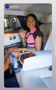 Erica Star Gal Enjoying Herself In Dubai, Cruising Helicopter Ride