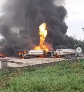 Explosion rocks gas plant near RCCG camp along Lagos Ibadan expressway