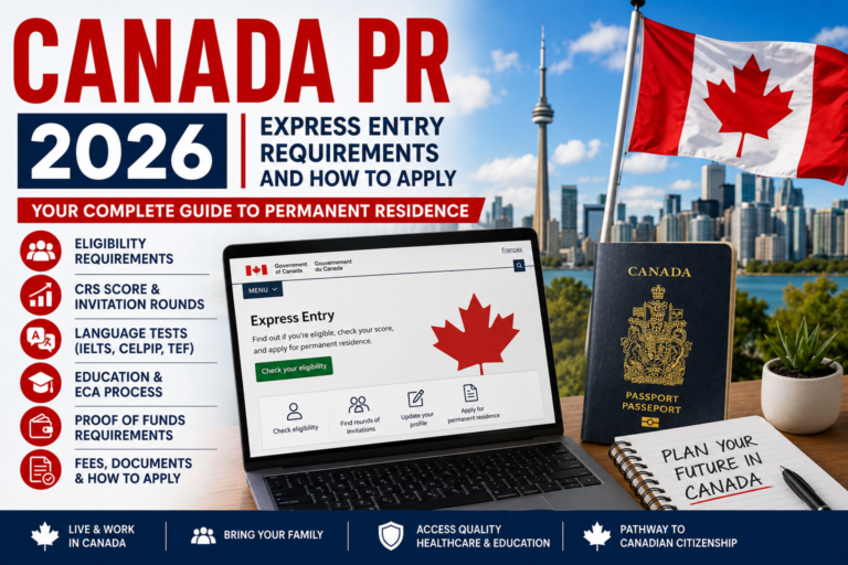 International skilled worker researching Canada PR 2026 Express Entry requirements and permanent residence application