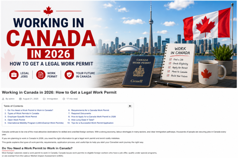 Canada work permit 2026 guide for foreign workers