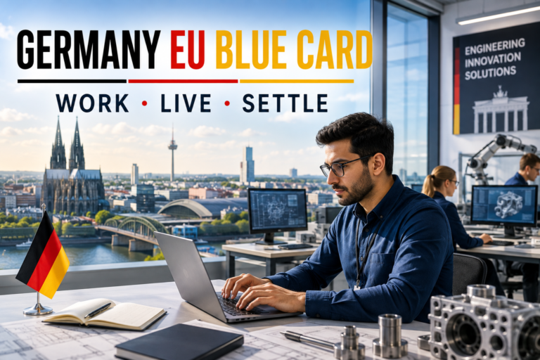 Skilled international professional working in Germany through the Germany EU Blue Card