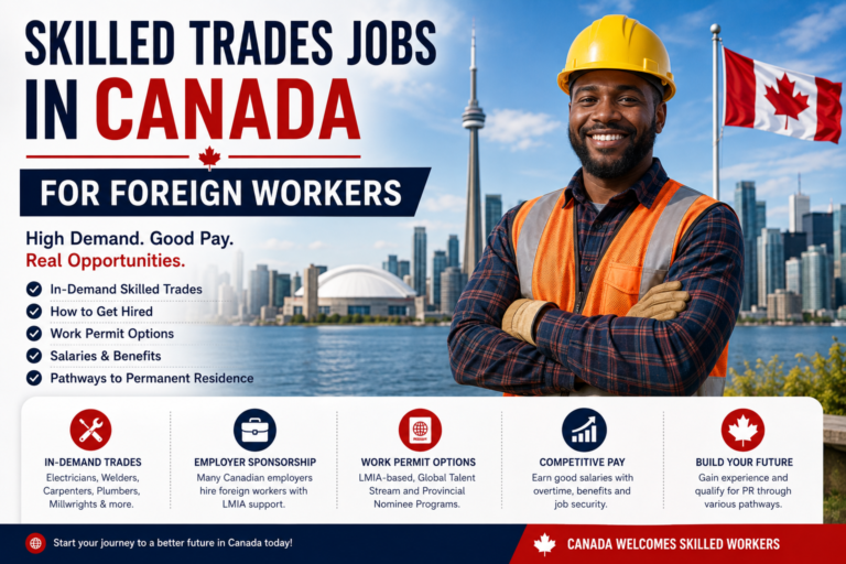 Skilled trades worker working in Canada