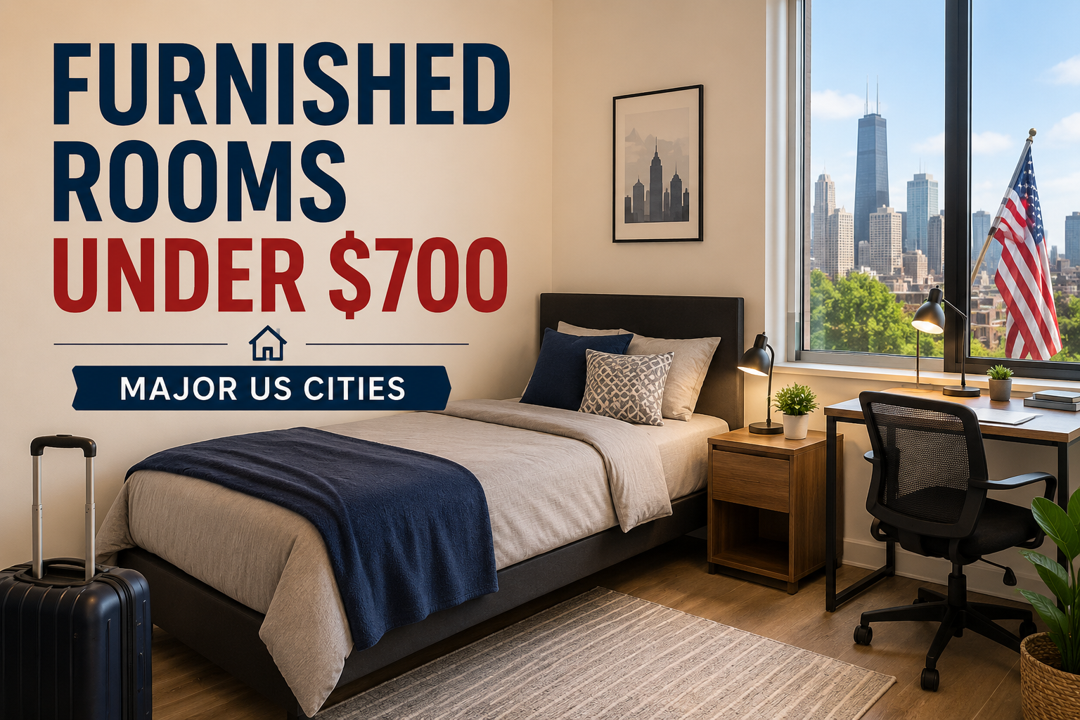 Furnished rooms under $700 in major US cities
